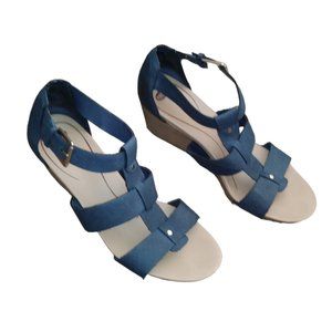 DR.SCHOLLS SHOES wedge Color Blue Size 9